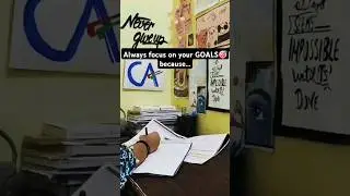 Always focus on your goals🎯 because..#motivation #ca #goals#study#trending #success #studymotivation