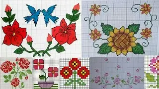 30 Easy dusuti graph designs | Cross stitch graph patterns for everything | Charsuti graph designs