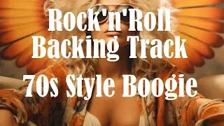 Rocking 70&rsquo;s Boogie Rock&rsquo;n&rsquo;Roll Guitar Backing Track in A