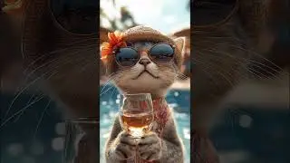 #Poolparty #summerjam but with #cats #music #shorts #short #funny #party #dance #housemusic2024