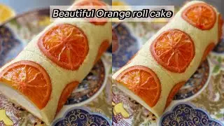 Festive Orange Roll Cake 🍊 A Light and Refreshing Christmas Delight!
