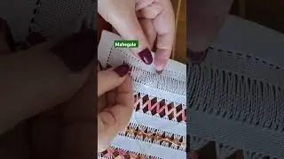 New hemstitch tutorial #Needlework #handembroidery #stitching #tarkashi ##bordado #diystitching