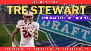 Vikings Signed Undrafted Free Agent Tre Stewart, Running Back Jacksonville State! 🏈💥