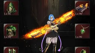 Rosalia : 6-6 WR 9 : Demon Breath Gun (M+) + Hydra Set (M+) + Amunra (U) + RUGNI & ADRA (U)