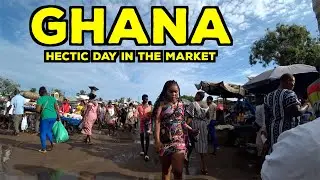 RURAL VILLAGE MARKET DAY IN GHANA 🇬🇭 ,DENU VOLTA REGION 🇬🇭 WEST AFRICA 🌍