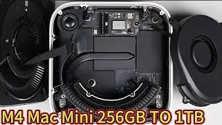 Apple M4 MacMini 256GB TO 1 TB harddisk ASMR