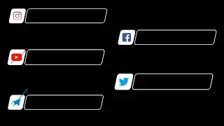 Trending Lower Thirds Animation Black Screen Video | Trending Lower Thirds Animation | Lower Thirds