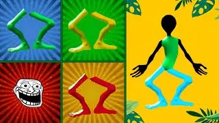 Green Alien DAME TU COSITA Wrong Body Parts Color