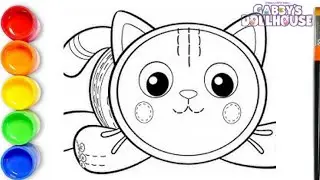 How to draw Pillow Cat From Gabby&rsquo;s Dollhouse