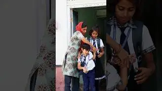 School nahi jana 😢😅 village school life #shorts #school #trending #maa