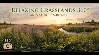 Relaxing Grasslands 360&deg; Video in 4K &ndash; Peaceful Nature Ambience