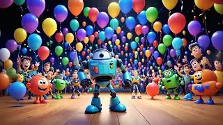 Robot&rsquo;s Silly Dance Party 🤖💃 | Funny Nursery Rhymes Songs for Kids & Toddlers