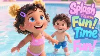 Splash Time in the Mini Pool | Baby Pool Fun Song for Toddlers | Calm & Gentle Water Play Rhyme