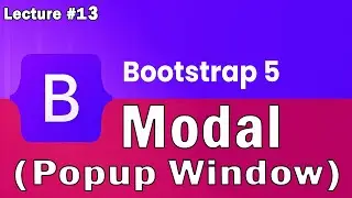 Bootstrap 5 Tutorial | Modal (Popup Window) In Bootstrap 5 | Lecture 13 | Web Tech