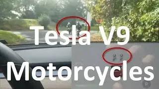 Tesla V9 Recognizes Motorcycles