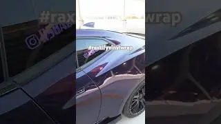 Gloss Metallic Glitter Black Purple Wrap #raxtify #ppfprotection #carwrap #carcustomization #wraping