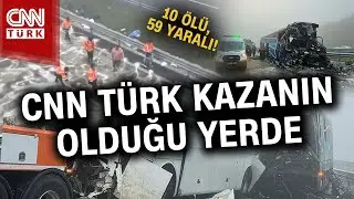 Kuzey Marmara Otoyolu'nda Katliam Gibi Kaza! CNN TÜRK Olay Yerinde... #Haber