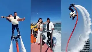 She thoroughly enjoyed this experience！#flyboard #watersport #amazing #watersports #chinatravel
