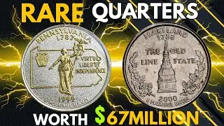 💰RARE State Quarters Worth MILLIONS! 🪙 Top 10 Most Valuable Coins Hiding in Your Change Jar!🔥