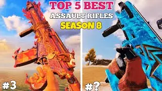 5 BEST ASSAULT RIFLES IN COD MOBILE SEASON 8 2023 | codm br best guns | codm br Gunsmith/loadout