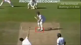 ab de villiers batting in box (batting technique)