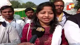 NPS secondary school teachers continue protest outside Samir Ranjan Dash&rsquo;s residence in Bhubaneswar