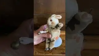 Antique Rabbit Squeaky Toy Easter Collectable
