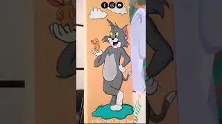 Tom and Jerry wall paintings 😍| Tom and Jerry painting|| kids drawing|| artistpratikdevgirikar