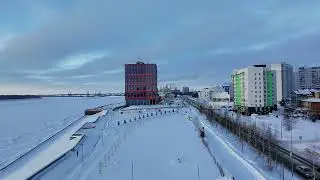 Река Обь Набережная. Ob River Embankment
