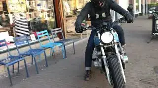 Rusty Gold Moto Catwalk: Custom classic Honda CB looking good!
