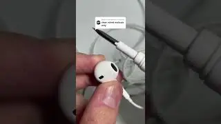 Wired earbuds cleaning 🎧