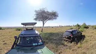 Traversing Rocky and Bushy Terrain - El Karama Wildlife Conservancy - 360&deg; Virtual Safari Experience
