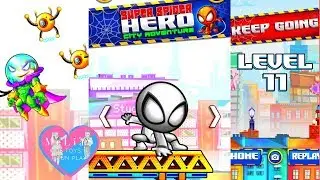 How to Play Super Spider Hero: City Adventure NEW BOSS NEW ENEMY | Level 1 bis 13 Gameplay