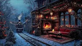 Forgotten Scholars at a Snowy English Station 📜 Dark Academia Music for Writing & Deep Thought