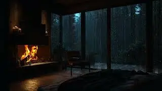 3 Hours Cozy Rain & Thunder | Perfect Background for Study, Reading & Focus