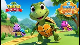 🐢 Turtle Wins the Race | 3D Animated Nursery Rhyme for Kids