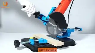 BEAMNOVA Upgraded Angle Grinder Stand Universal Holder Sliding Handle Bracket 45 Degree Clamp