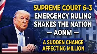 Supreme Court 6–3 Emergency Ruling Shakes the Nation — A Sudden Change Affecting Millions