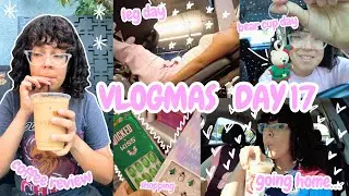 vlogmas day 17: visiting my hometown, burbank ca, republik coffee, starbucks bear cup, leg day