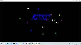 RISHIT Name GIF making by using Python Turtle