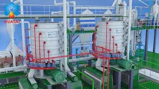Sunflower&cottonseed oil pretreatment and pressing process 3D animation video (Detailed Explanation)