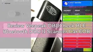 Review Veepeak OBDCheck BLE Bluetooth OBD II Scanner Car EOBD Code Reader Auto Engine Diagnostic Too