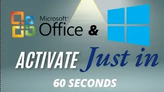How to Activate Window8,10/ Ms. Office online Free Activate without any Key Just in One Click Trick