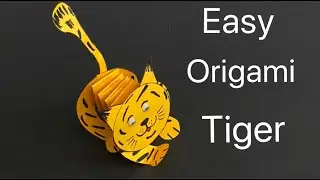 Paper Tiger / Easy Origami Tiger /Drawing 3D Tiger /Paper Craft/paper cat