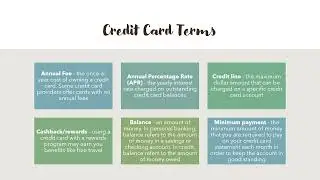 Lesson 14 - Using Credit Wisely