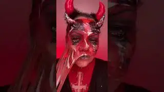 Liquid Latex Removal Devil Make Up | #liquidlatex #makeupremoval #removal #asmr #mua #halloween