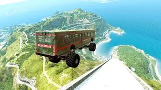Cars Jump down highlight stair  #usa  #10  @VehiclesMonsterCar