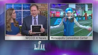 Ali Lucia Tries The Super Bowl Experience Combine