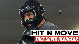 Sparring With Hit N Move Facesaver Headgear