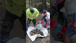 amazing survival skills: innovative method of fishing through ice in extreme winter conditions